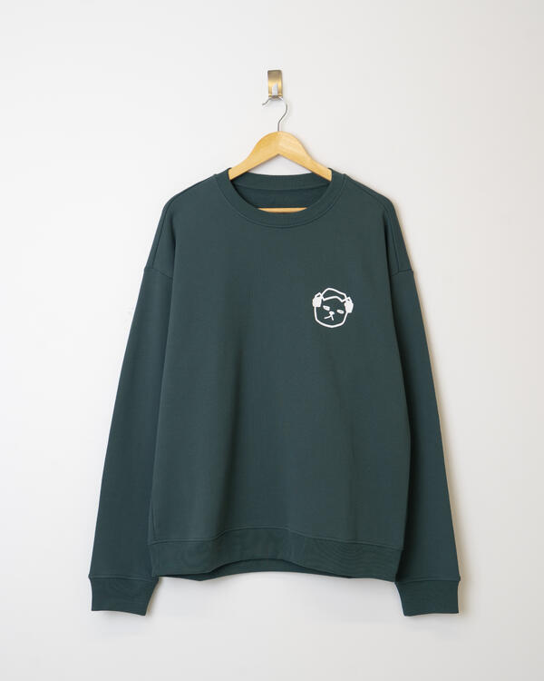 Sweater Verde / Gato Branco