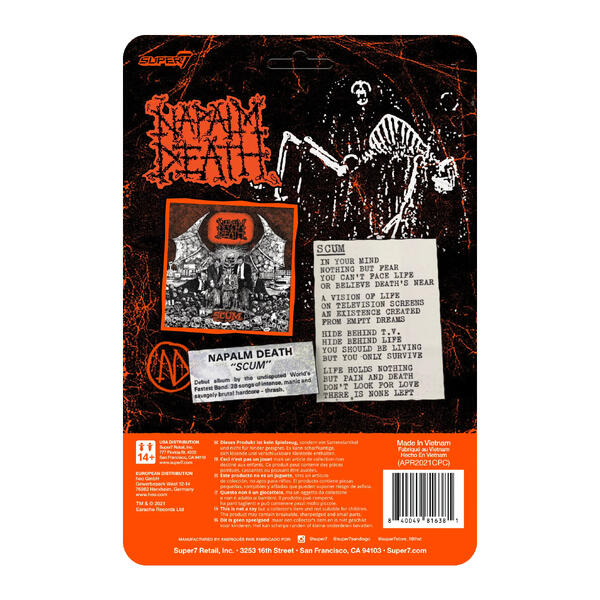 NAPALM DEATH - SCUM (LARANJA)